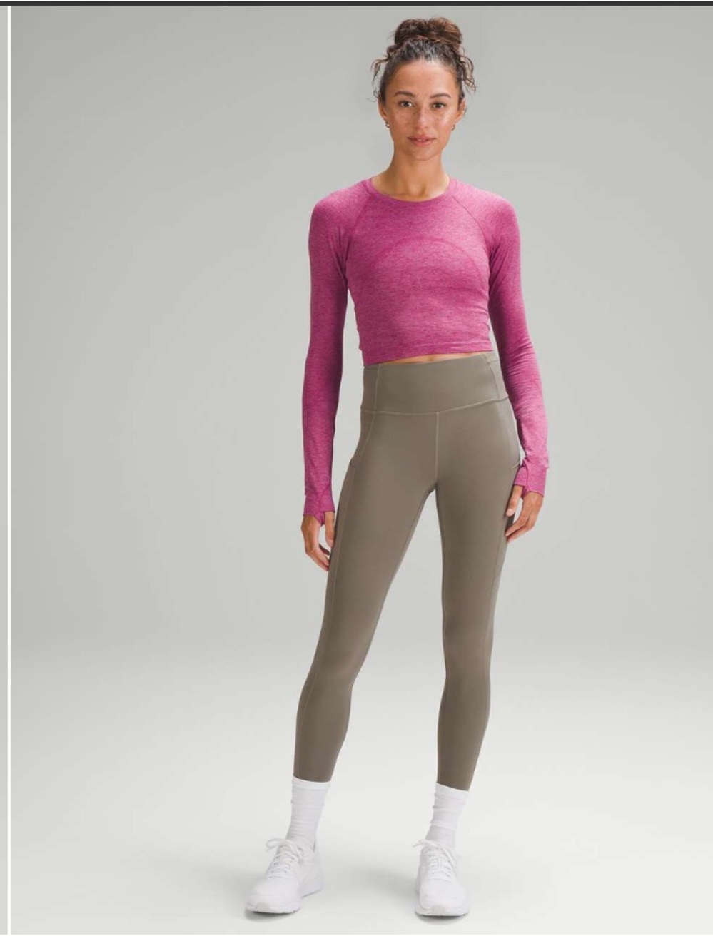 Lululemon • Swiftly Tech Cropped Long-Sleeve Shirt 2.0 • Size 12